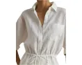Туника Linen Roll-Tab Sleeve Tunic из льна с завязками Lauren Ralph Lauren