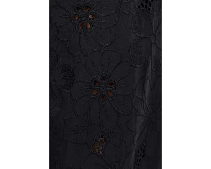 Штаны Free People Day Drift с цветочной вышивкой и широким кроем