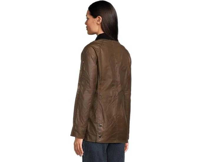 Barbour Beadnell Wax куртка из вощеного хлопка с карманами для рук