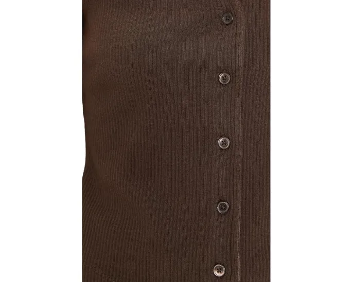 Madewell Knit Vest трикотажный жилет на пуговицах из хлопка