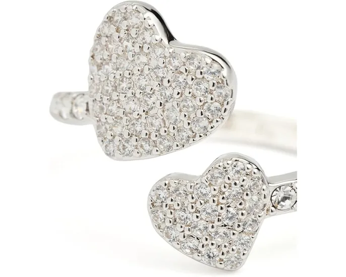 Кольцо Kate Spade New York Yours Truly Pave Heart с кубическим цирконием