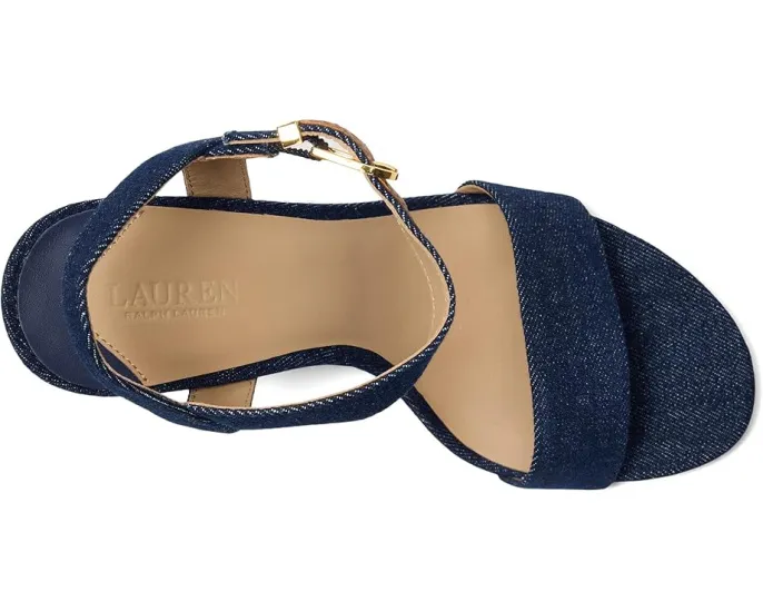 Босоножки LAUREN Ralph Lauren Gwen из денима на каблуке-стилете