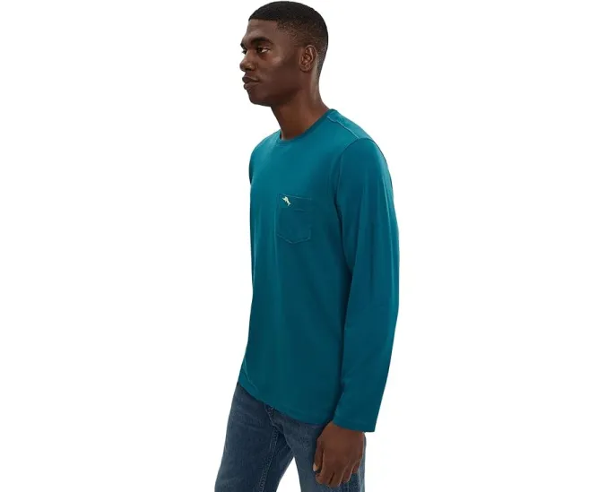 Футболка Tommy Bahama New Bali Skyline Tee с длинным рукавом из хлопка Pima