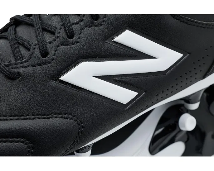 Бутсы футбольные New Balance 442 Team Fg V3 с кожаным верхом черные