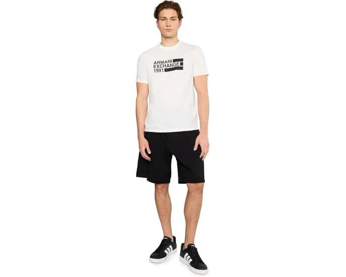 Футболка Armani Exchange slim из джерси с блок-логотипом