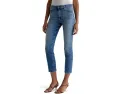 Джинсы AG Jeans Mari с средней посадкой и прямым укороченным кроем