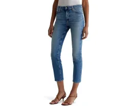 Джинсы AG Jeans Mari с средней посадкой и прямым укороченным кроем