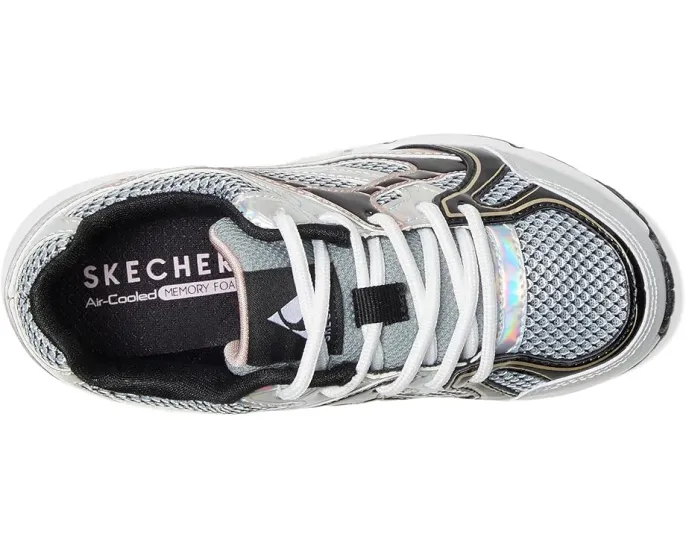 Детские кроссовки SKECHERS KIDS Uno Gen1-Platinum Flash на шнурках