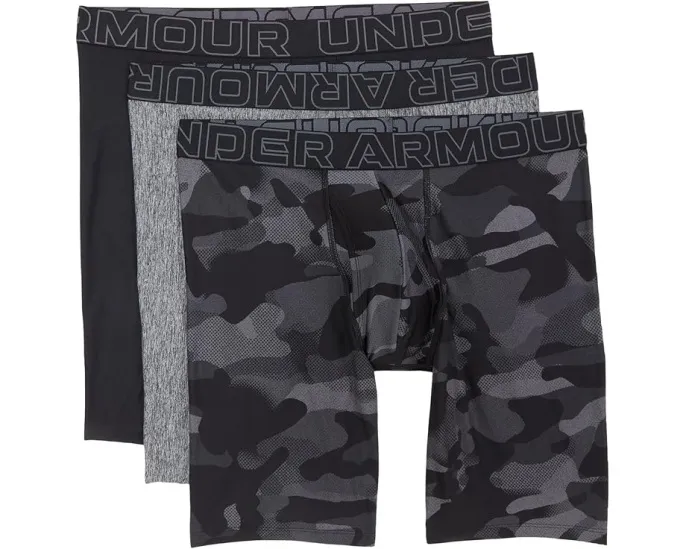 Набор из 3 боксеров Under Armour Performance Tech Print 9 дюймов