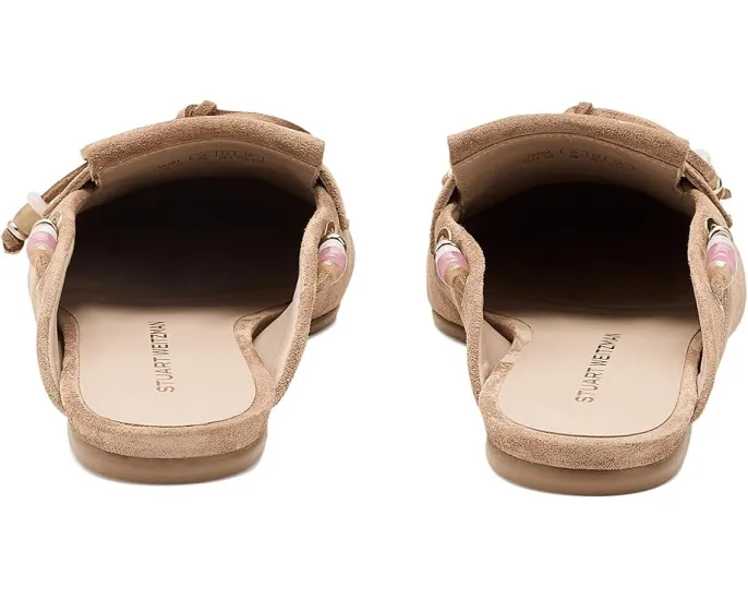 Мюли Stuart Weitzman Majorca Tinsley с круглым носком и бахромой