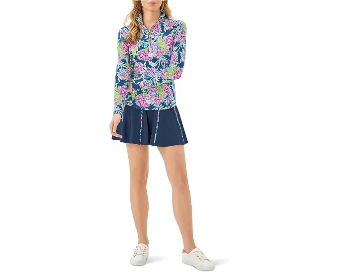 Топ Justine Half Zip UPF 50+ от Lilly Pulitzer с защитой от ультрафиолета