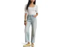 Белый топ Lauren Ralph Lauren с буфчатыми рукавами из хлопкового джерси