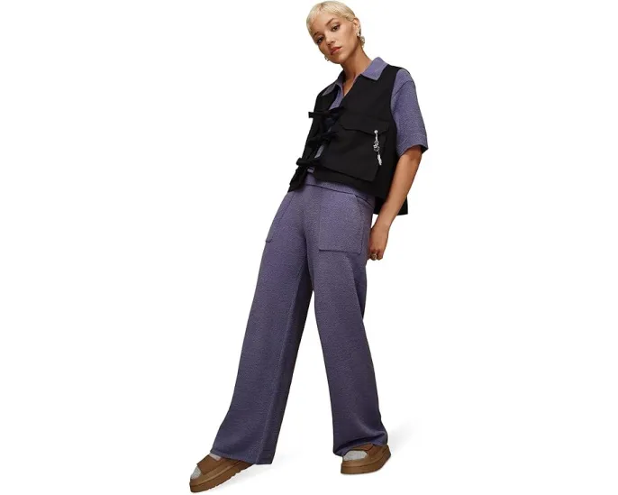 Широкие брюки Rosalie Pant Lite из легкой ткани Cozy Knit Lite с высокой талией