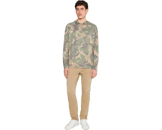 Худи Salty Crew Mariner Lite UV Hood на кнопках с защитой UPF 50+