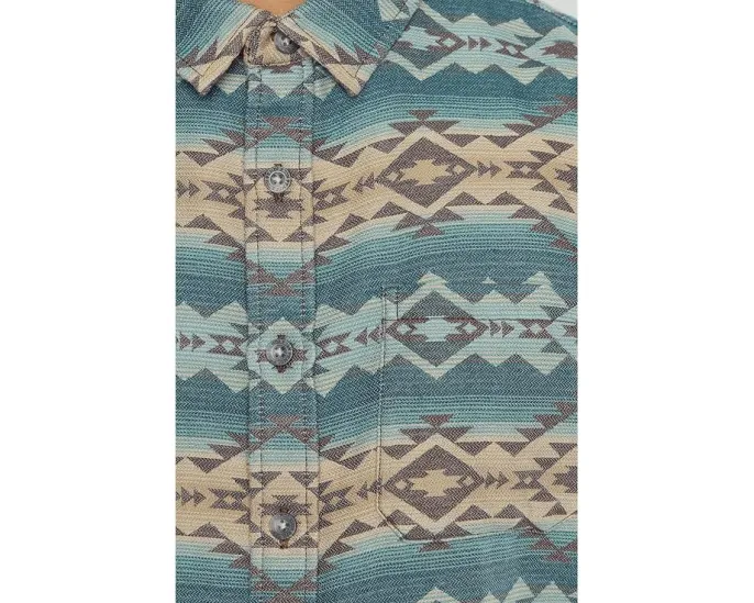 Pendleton рубашка из замши Gateway с коротким рукавом и геометрическим принтом