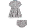 Polo Ralph Lauren Kids Платье-фальш-рапорт и шортики из сетки с цветочным принтом для младенцев