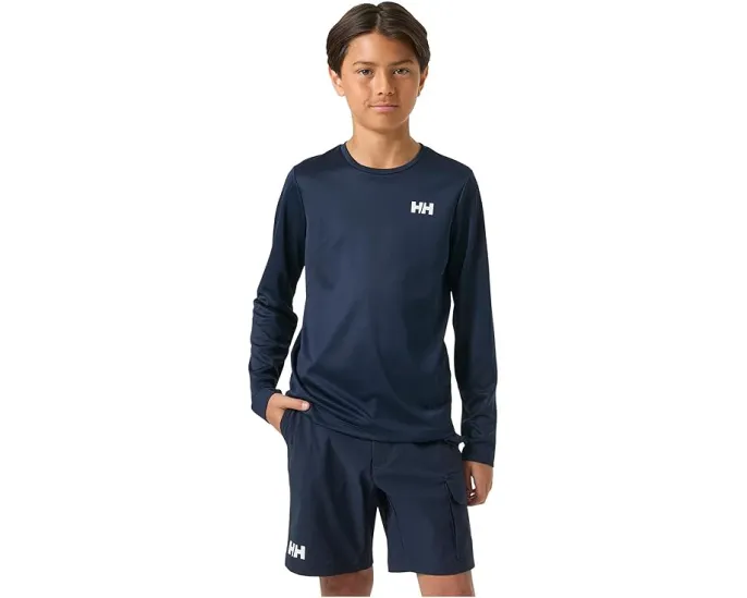 Детская толстовка Helly Hansen Tech с длинным рукавом и защитой UPF 50