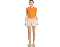Футболка UGG Miriam Baby Tee Rib с ребристой структурой и логотипом
