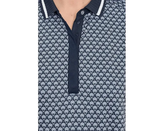 Поло Callaway Scarf Geo с рельефным воротником из переработанного полиэстера