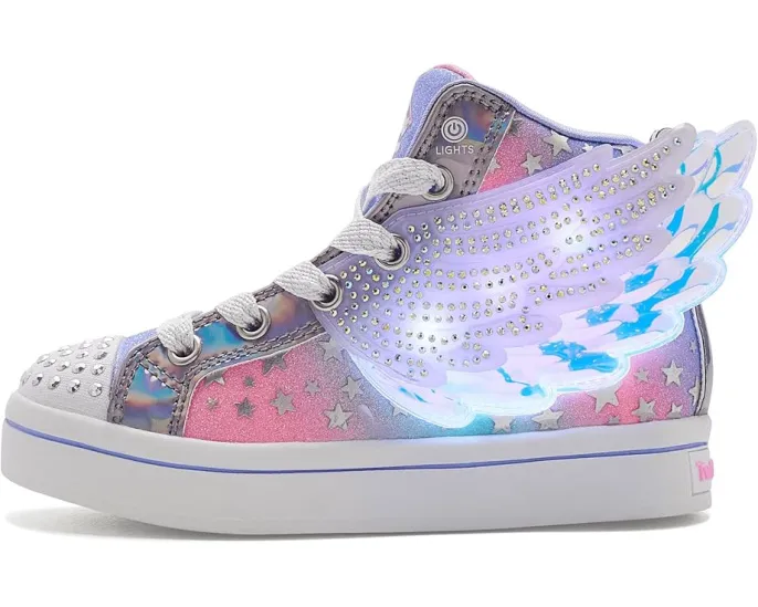 Кроссовки Skechers Twi-lites 2.0 Dreamy Wings высокие для детей с подсветкой