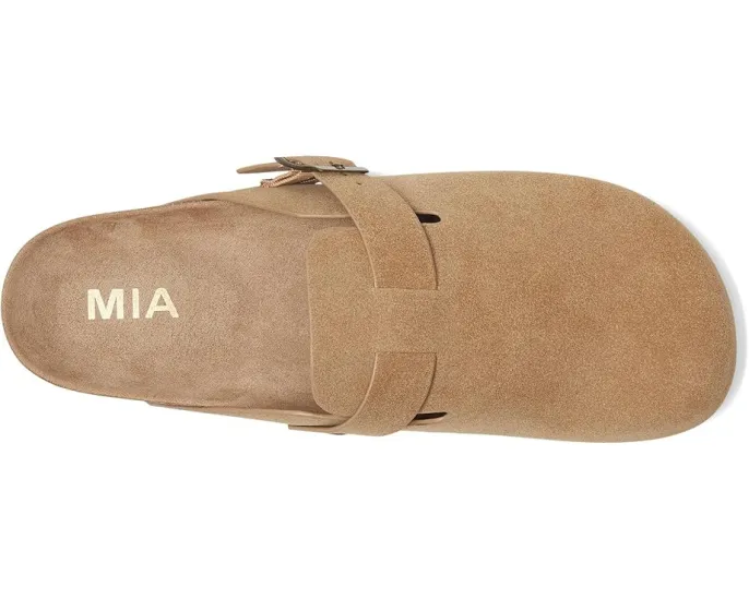 Мюли Qwest-P на платформе из веганской замши и пробки от MIA