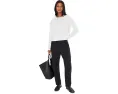 Кроп-свитшот Eileen Fisher из окрашенного в готовом виде велюра