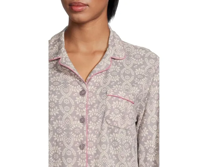 Пижамный комплект Petite Novelty с длинным рукавом и принтом от Karen Neuburger