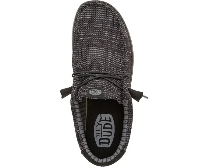 Обувь Hey Dude Wally Stretch Sox с эластичными шнурками и съемной стелькой