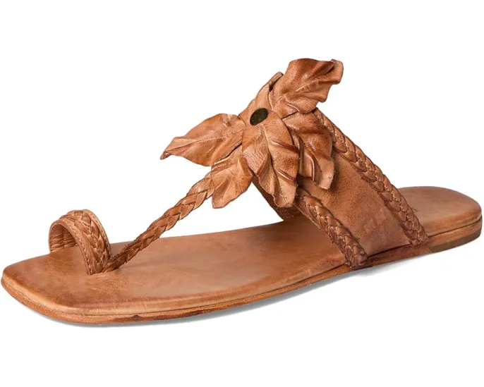 Сандалии Bed Stu Isobel с цветочным акцентом и состаренной кожей