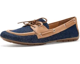 Кроссовки Vaneli Alda из денима и кожи с круглым носком