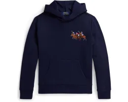 Толстовка Polo Ralph Lauren Kids с капюшоном из флиса и вышитым логотипом Triple-Pony
