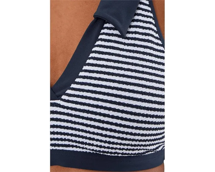 Топ купальный Seafolly Club House на запах с воротником