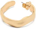 Серьги Molten Hoops с кубическим цирконием и акцентом в виде лопаты