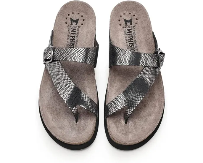 Босоножки-плоскодонки Mephisto Helen с пробковой стелькой Soft-Air