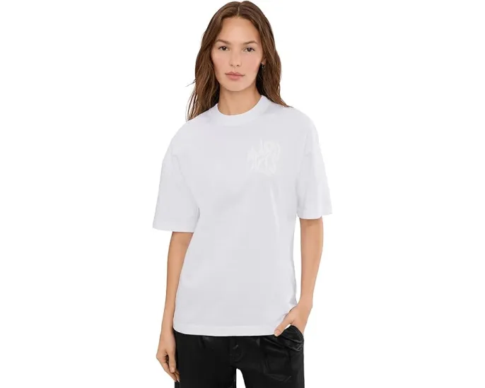 Футболка AllSaints Orlando Etta с круглым вырезом и свободным кроем