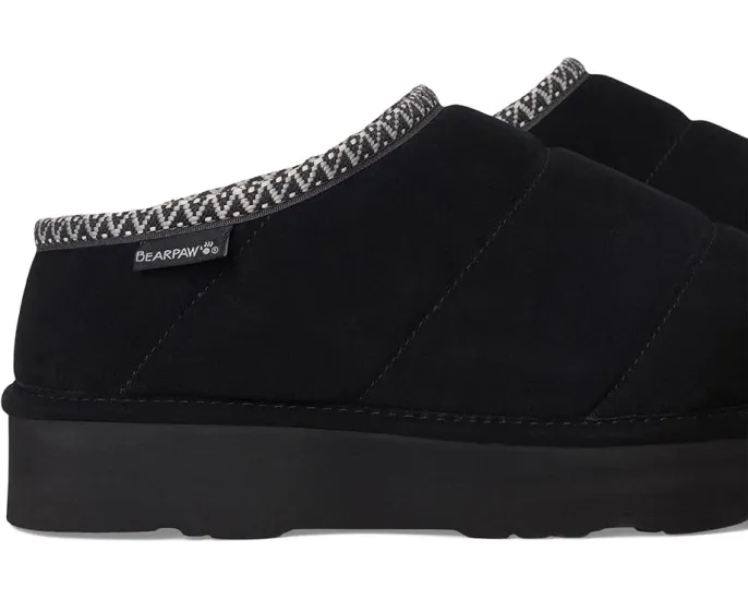 Уютные тапочки Bearpaw Quilted Martis из стеганой замши с подкладкой из овчины