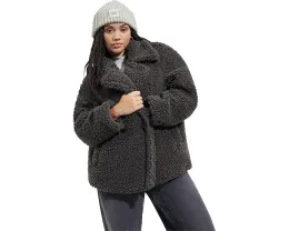 UGG Gertrude короткое пальто из плюша с воротником лацканы и утепленными карманами