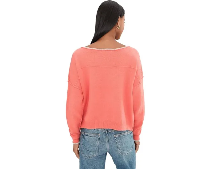 Свободный свитер See Me с лодочкой и контрастной отделкой Free People