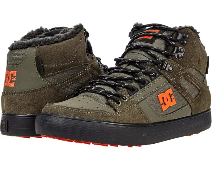 DC Зимние кроссовки Pure High-Top WC WNT из нубука и баллистического нейлона