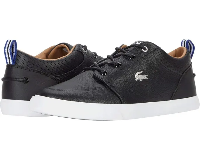 Lacoste Bayliss Sneakers кожаные кеды с перфорацией и фирменным крокодилом