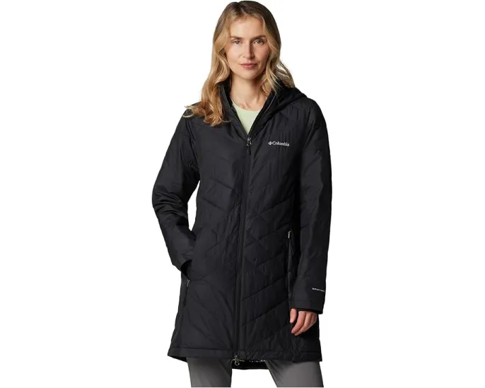 Длинная куртка Columbia Heavenly с капюшоном и подкладкой Omni Heat