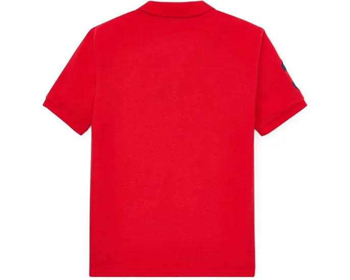 Хлопковая поло из сетки с большим пони Polo Ralph Lauren для маленьких детей