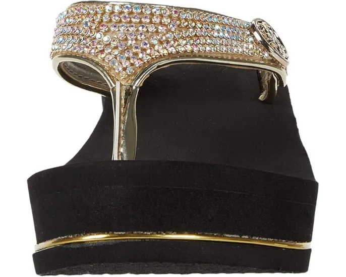 Сандалии GUESS Sarraly на платформе с металлическим декором и танкеткой