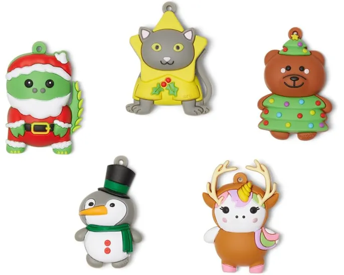 Набор украшений Jibbitz Holiday Packs для обуви Crocs с разноцветными шармами