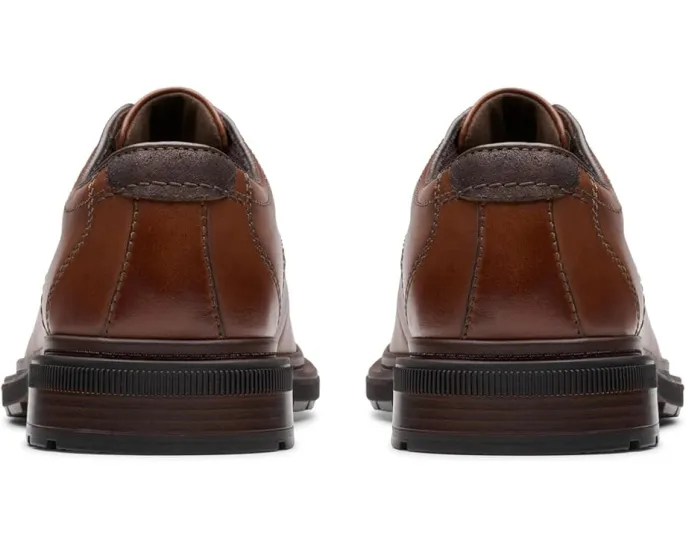 Дерби Clarks Burchill Derby из гладкой кожи темно-коричневые