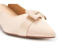 Туфли Paloma на низком каблуке kitten heel с мысом и ремешком через пятку