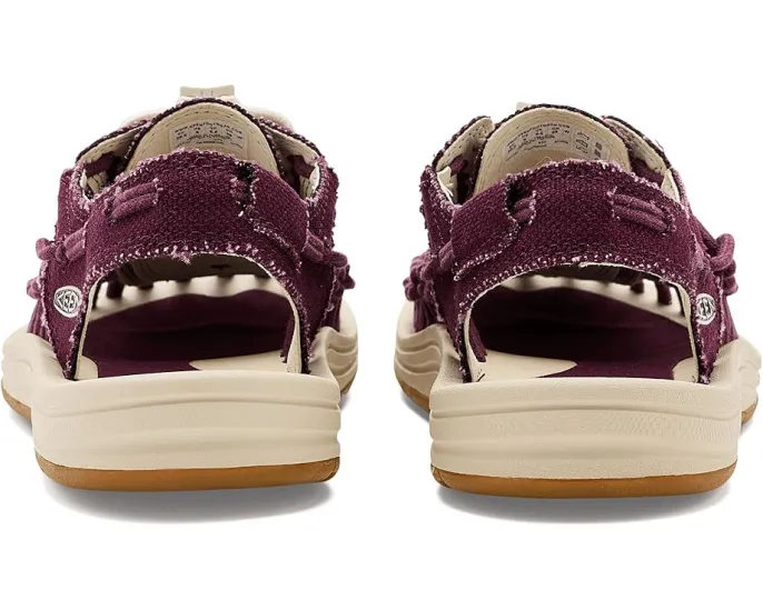 Сандалии KEEN Uneek Canvas с поддержкой свода стопы и шнуровкой