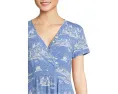 Трикотажное платье L.L.Bean Summer Knit в горошек с V-образным вырезом