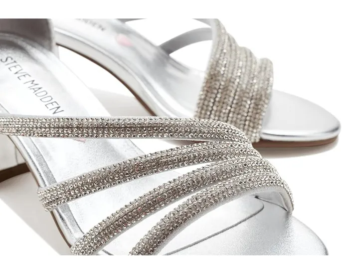 Детские сандалии Steve Madden Kids Haze с ремешками, украшенными стразами