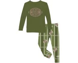 Пижамный набор Kickee Pants Kids с длинным рукавом для подростков